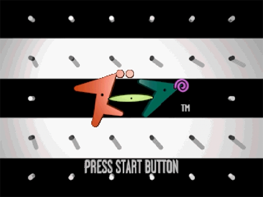 Zoop title screen for Sega Saturn